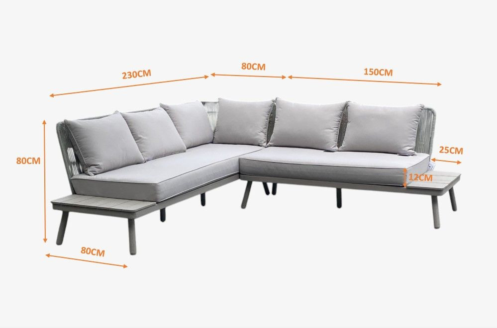 2523166 DOWIN LOUNGE SET 2PCS WITH LIGHT CUSHION