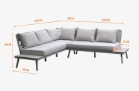 2523166 DOWIN LOUNGE SET 2PCS WITH LIGHT CUSHION