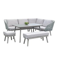 2523162 DOWIN CORNER DINING SET 5PCS